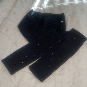 Bebe scatter stud soft cotton skinny jean